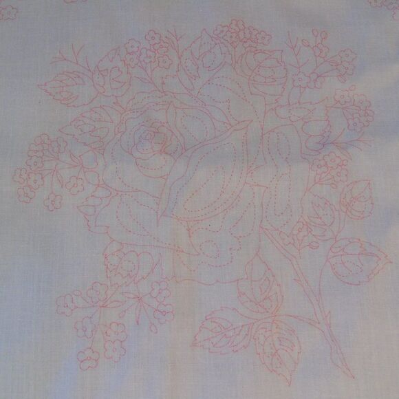 Vintage Paint Embroidery Quilt Block - Picture 3 of 10